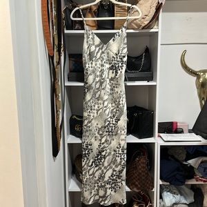 NWT Express Midi Snake Print Dress